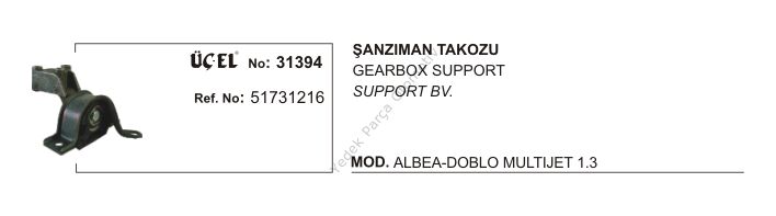 ŞANZUMAN TAKOZU 31394 PALIO SIENA ALBEA MULTIJET 1.3 51731216