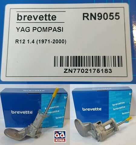 Renault R12 Orijinal Toros Yağ Pompası 7702175183 Brevette