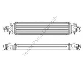 TURBO INTERCOLLER RADYATÖRÜ 346400 DOBLO 1.3 1.9 1.6MJET BRAVO 07-> (572x127x50)