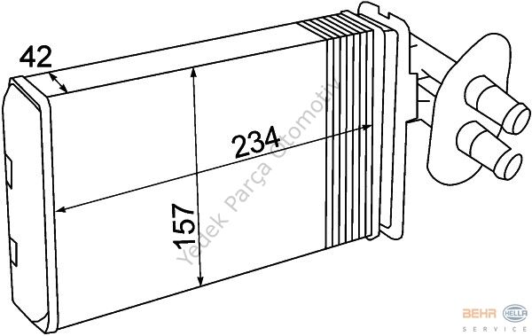 KALORİFER RADYATÖRÜ 346445 TRANSPORTER T4 (96-03) KLİMASIZ
